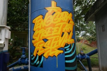 Masoki x Blesmokie di Taman Bidadari - Tenggara Street Art Festival 2020