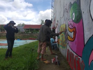 Tenggara Street Art Festival 2020 di Lapas Klas IIB Kota Solok